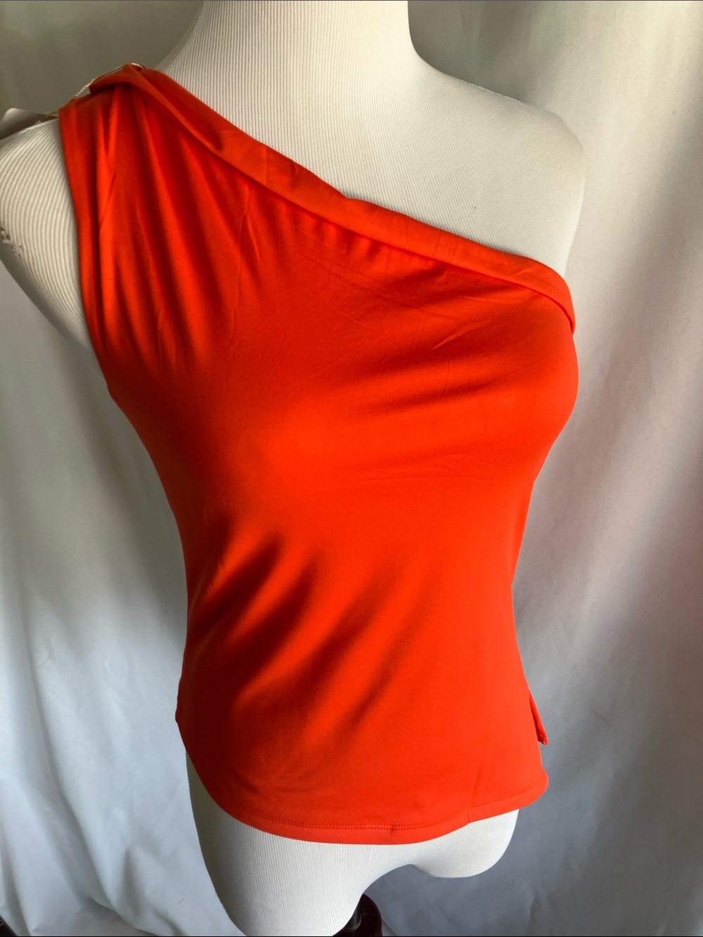 ReoRia One-Shoulder Bright Orange Camisole
